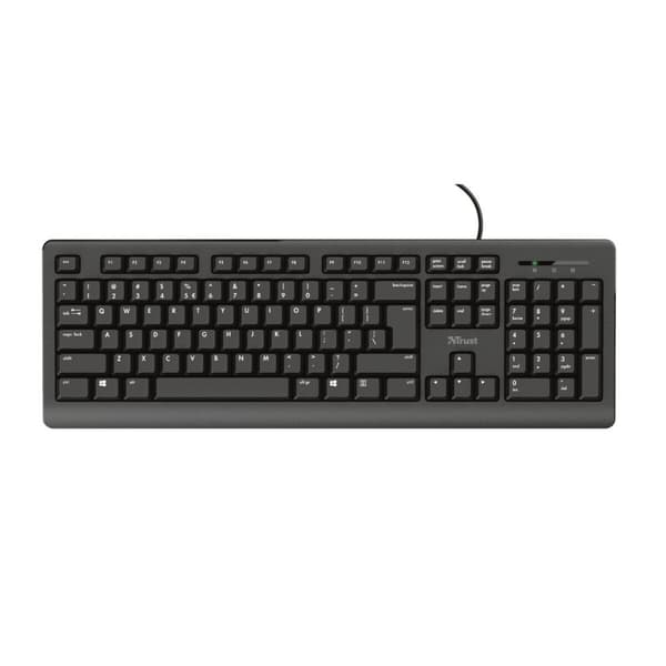 Tastatur Trust 23880 Sort Engelsk EEUU QWERTY