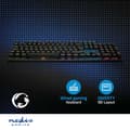 Pikkukuva 6 / 11: Nedis Pelinäppäimistö Langallinen | USB Type-A | Mekaaniset Avaimet | LED | QWERTY | ND Näppäinasettelu | USB Virta | Virtakaapelin pituus: 1.50 m | P