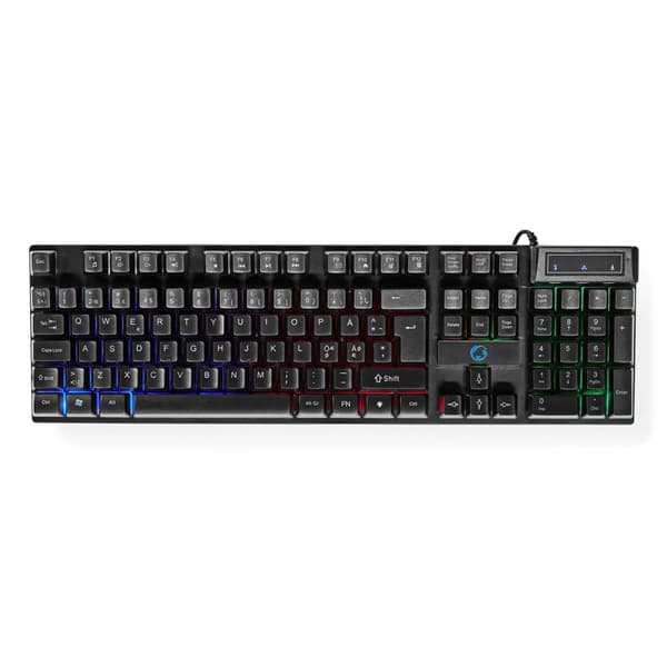 Nedis Pelisetti | 5-in-1 | Näppäimistö, kuulokkeet, hiiri ja hiirimatto | Musta | QWERTY | ND Näppäinasettelu