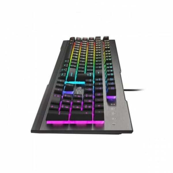 Gaming Tangentbord/ OR: Speltangentbord Genesis NKG-1621 Svart Aluminium Qwerty Spanska