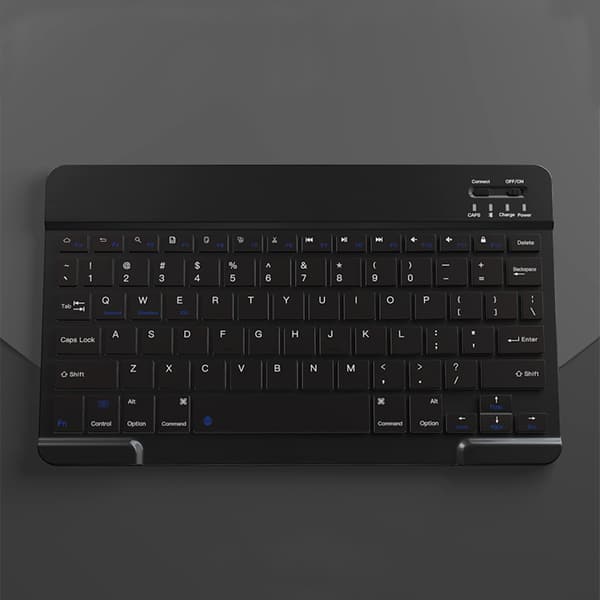 INF Trådløst Bluetooth-tastatur - 10-tommers genopladeligt Sort