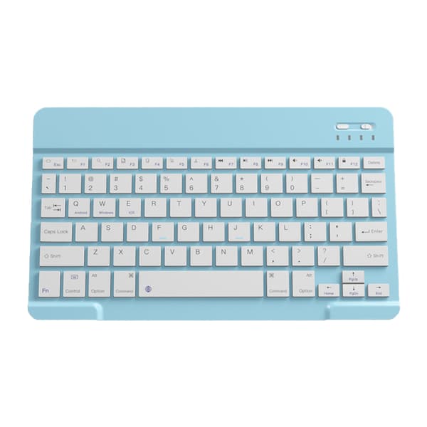 INF Trådløst Bluetooth-tastatur - 10-tommers genopladeligt Blå