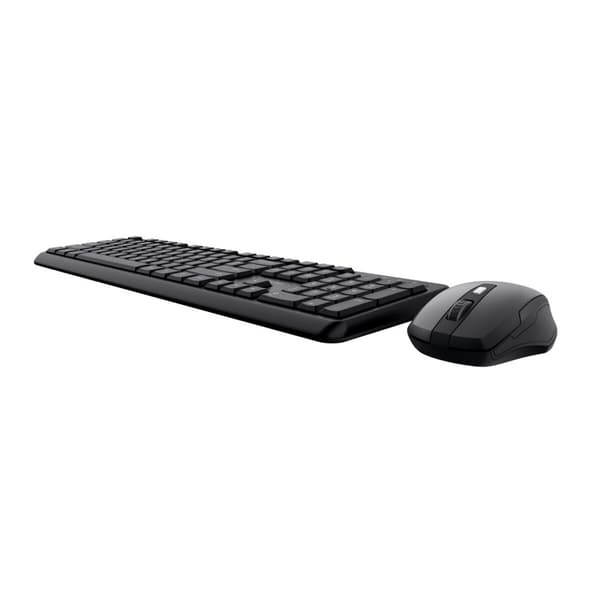 Tastatur og trådløs mus Trust TKM-350 Sort QWERTY