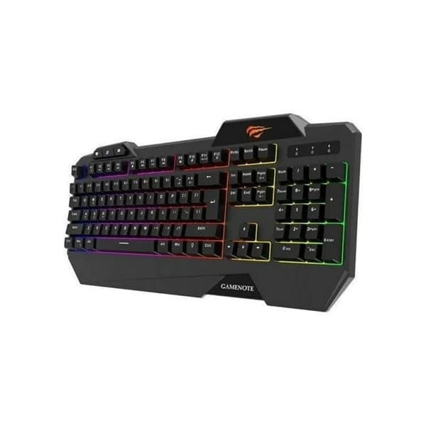 Gaming-tastatur Havit KB488L Sort Multifarvet QWERTY