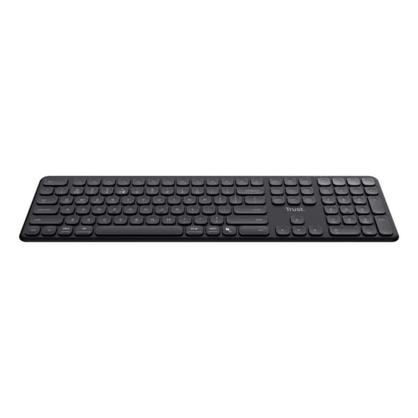 Trådløst tastatur Trust Vaiya Sort QWERTY Qwerty US