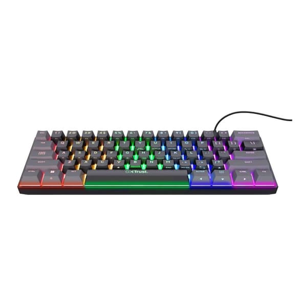 Gaming-tastatur Trust GXT 867 Acira Sort Multifarvet QWERTY Qwerty US