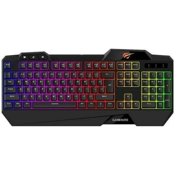 Gaming Tangentbord/ OR: Speltangentbord Havit KB488L Svart Multicolour QWERTY