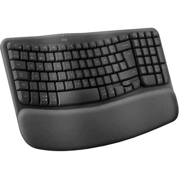 Klaviatur Ergonomisk - LOGITECH - Wave Keys - Trådlös - Grafit - US International QWERTY