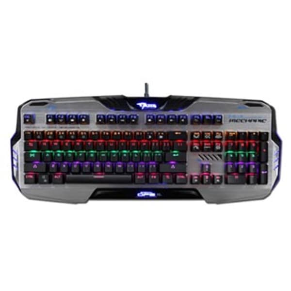 E-BLUE Mazer Mechanical 729 tastatur, spil, sort, kablet (USB), amerikansk, mekanisk, belyst, blå switche