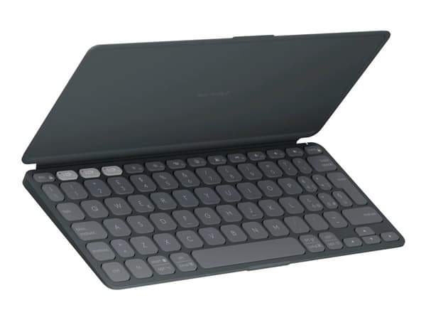 Logitech Keys-To-Go 2, Mini, Wireless, Bluetooth, Scissor key switch, QWERTY, Graphite Grafiitti
