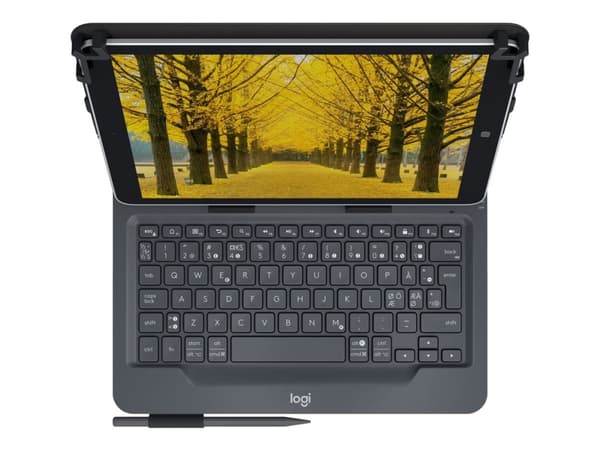 Logitech Universal - Tastatur og folioveske - trådløs - Bluetooth 3.0 - QWERTY - Italiensk