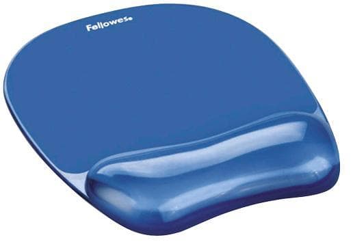 Fellowes Gel Crystals - hiirimatto rannetyynyllä - sininen