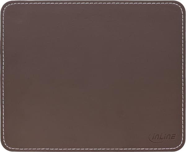 InLine® musmatta premium konstläder brunt, 255x220x3 mm