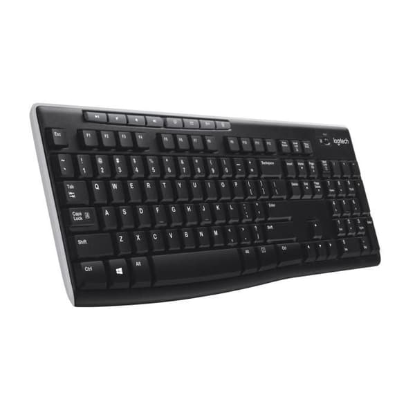 Tangentbord - Trådlöst - Logitech - K270 - AZERTY - Svart