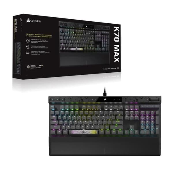Corsair K70 MAX RGB-tangentbord, svart