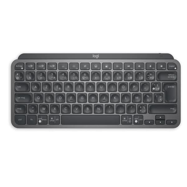 Tangentbord - Trådlöst - Logitech - MX Keys Mini - bakgrundsbelyst - AZERTY - Svart