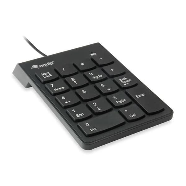 UTRUSTNING 245205 UNIVERSELL USB NUMERISKT TANGENTBORD SVART Svart