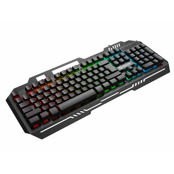 Denver GKB-231 Nordic RGB -pelinäppäimistö kalvotekniikalla ja USB-liitännällä varustettuna