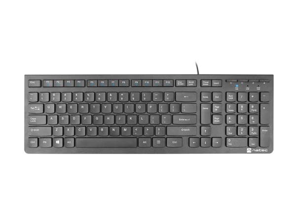 NATEC Discus 2 -näppäimistö, USB, US Slim musta