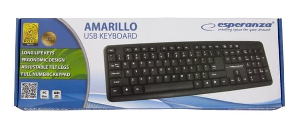 Esperanza EK134 tangentbord USB Svart