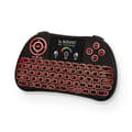 Miniatyrbild 5 av 6: SAVIO KW-03 Belyst trådlöst minitangentbord RGB TV-box, Smart TV, konsoler, PC KW-03