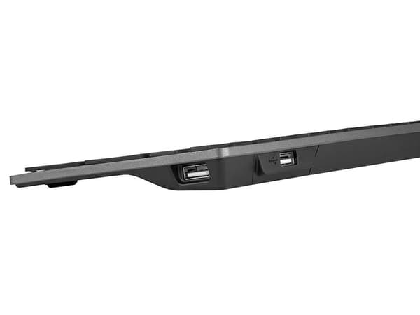 A4Tech FSTYLER FX60H (neon baggrundsbelyst) tastatur USB QWERTY Sort, Grå