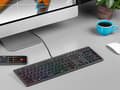 Miniatyrbillede 4 af 5: A4Tech FSTYLER FX60H (neon baggrundsbelyst) tastatur USB QWERTY Sort, Grå