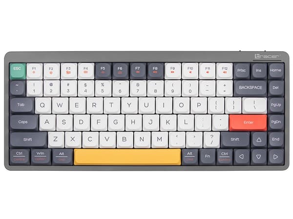 Mekanisk tastatur Tracer FINA 84 grå (Outemu rød switch) TRAKLA47279