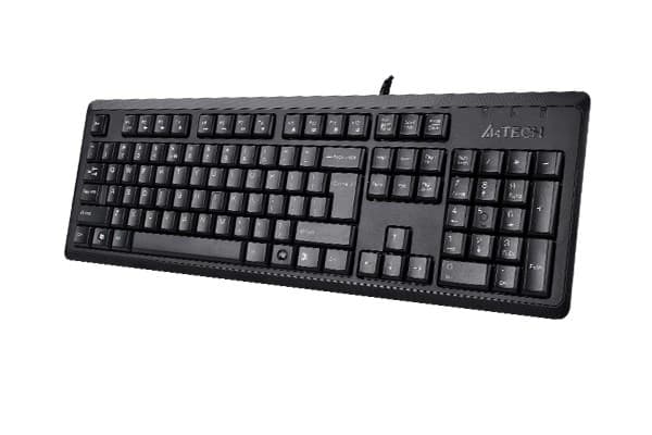 A4Tech KR-92 USB-tastatur QWERTY Engelsk Sort