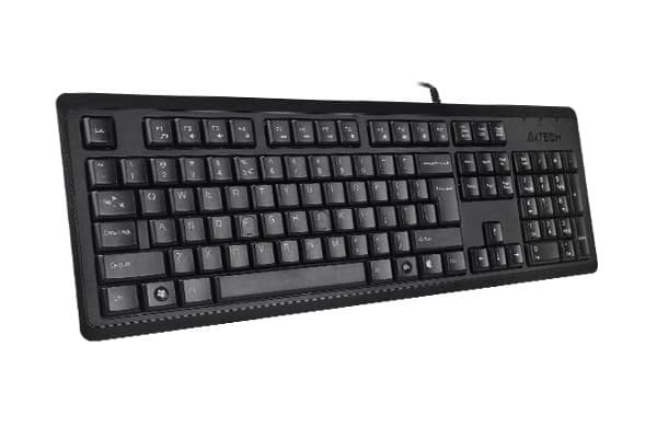A4Tech KR-92 USB-tastatur QWERTY Engelsk Sort