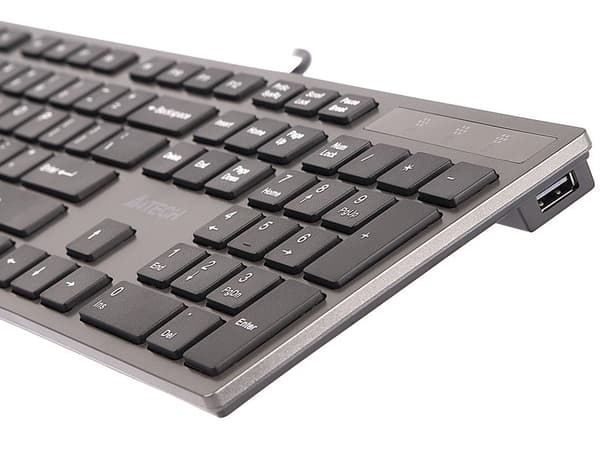 A4Tech KV-300H tastatur USB QWERTY Sort, Grå