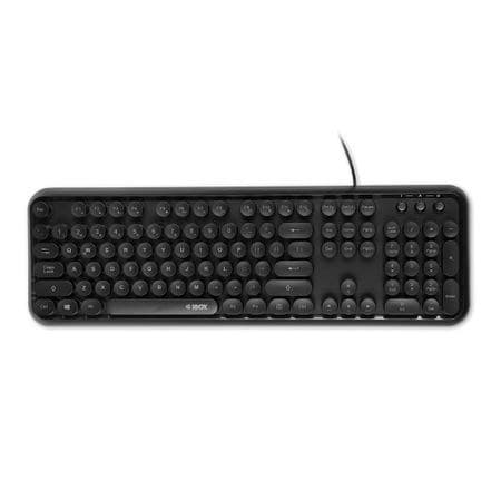 TANGENTBORD I-BOX PULSAR IKS620, LED, TRÅDBUNDEN Svart