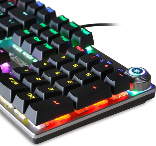 iBox Aurora K-3 tangentbord USB QWERTY Silver