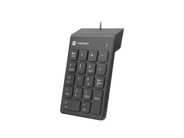 NATEC NUMERISK TASTATUR GOBY 2 USB SORT