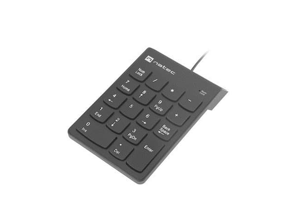 NATEC NUMERISK TASTATUR GOBY 2 USB SORT