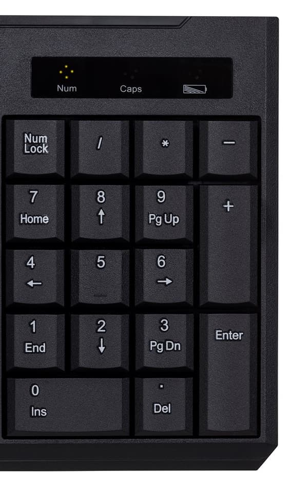 Activejet trådløst tastatur K-3911W, batteridrevet 1x 1,5V AAA