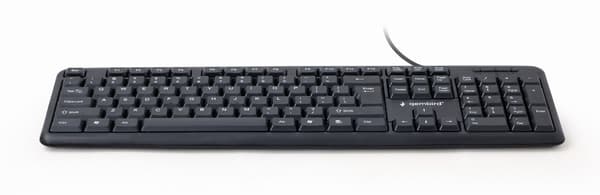 Gembird KB-U-103-RU tastatur USB QWERTY Engelsk, Russisk Sort