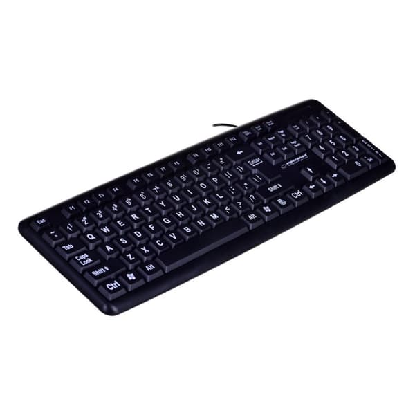 Esperanza EK129 tangentbord USB QWERTY Brittisk engelska Svart