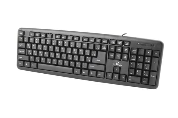 Esperanza TKR101 tastatur USB QWERTY Engelsk, Russisk Sort