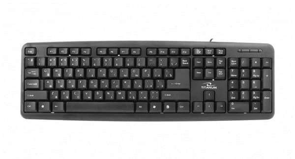 Esperanza TKR101 tastatur USB QWERTY Engelsk, Russisk Sort Sort