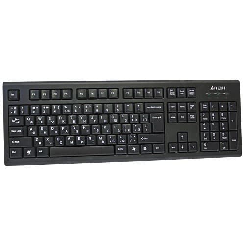 A4Tech KR-85 USB-tastatur QWERTY US Engelsk Sort Sort