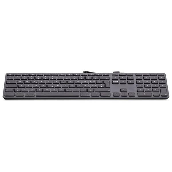 lmp - Italienskt tangentbord (QWERTY) med numeriskt tangentbord, övre täckning i aluminium och 2 USB-portar - för Mac - rymdgrå