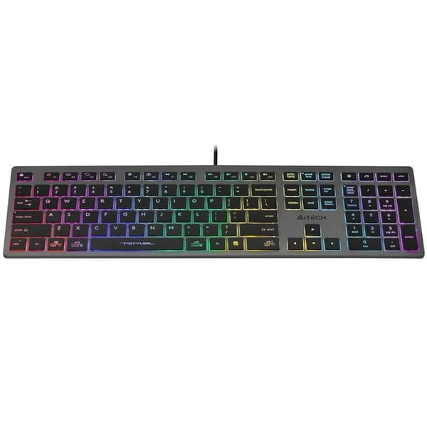 Näppäimistö A4 Tech B120N Musta Harmaa Yksivärinen Multi QWERTY
