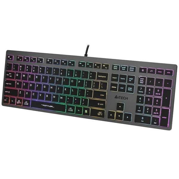 Näppäimistö A4 Tech B120N Musta Harmaa Yksivärinen Multi QWERTY