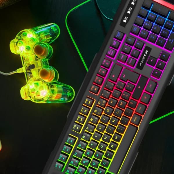 Kabelbaserat spelbord Azerty Advance GTA240 Svart