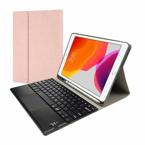 Kääntökansi ja Bluetooth näppäimistö Royal bailey RK11C för iPad pro11 (2018/2020)-vaaleanpunainen