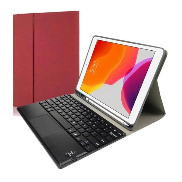 Kääntökansi ja Bluetooth näppäimistö Royal bailey RK508C för 2018&2017iPad/Pro9.7/Air2/Air