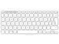 Miniatyrbilde 3 av 5: Logitech Keys-To-Go 2 - Tastatur - innebygd deksel - trådløs - Bluetooth LE - QWERTY - Italiensk - blekgrå