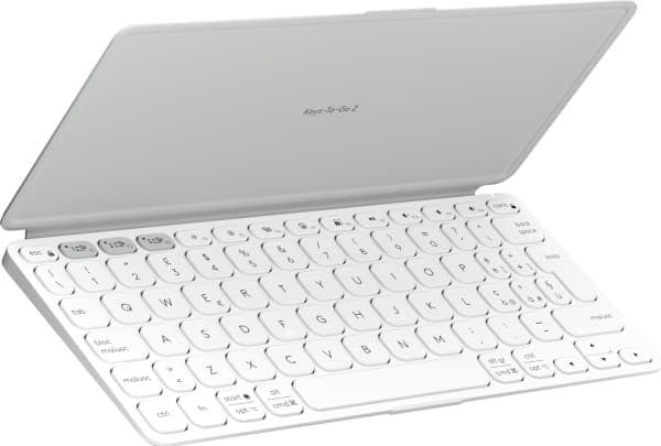 Logitech Keys-To-Go 2 - Tastatur - innebygd deksel - trådløs - Bluetooth LE - QWERTY - Italiensk - blekgrå