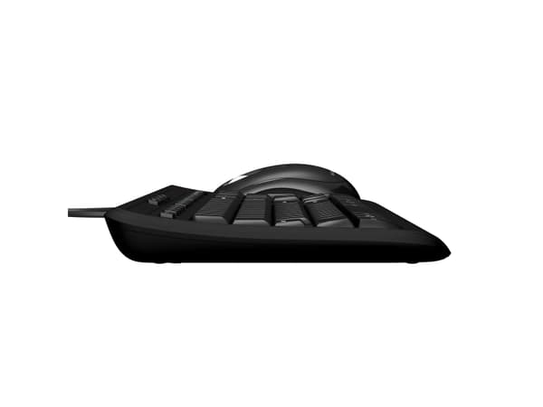 Incase Designed by Microsoft Wired Desktop 600, Fullstor (100 %), Kabel, USB, QWERTY, Svart, Mus inkluderad
